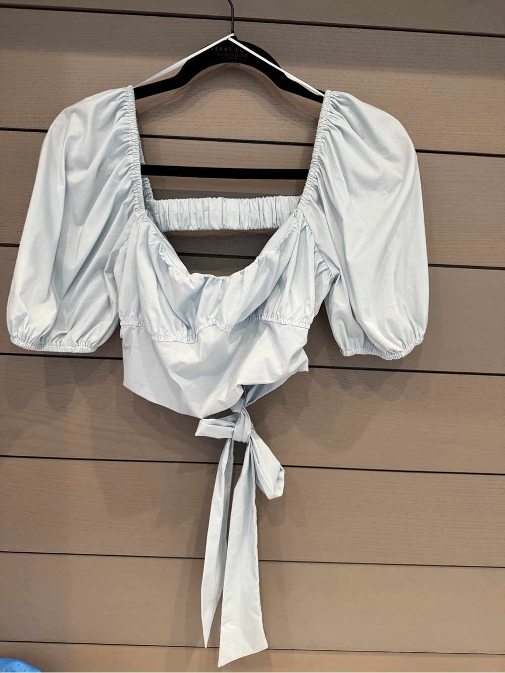 NWT Vestique small Light Blue Crop Top